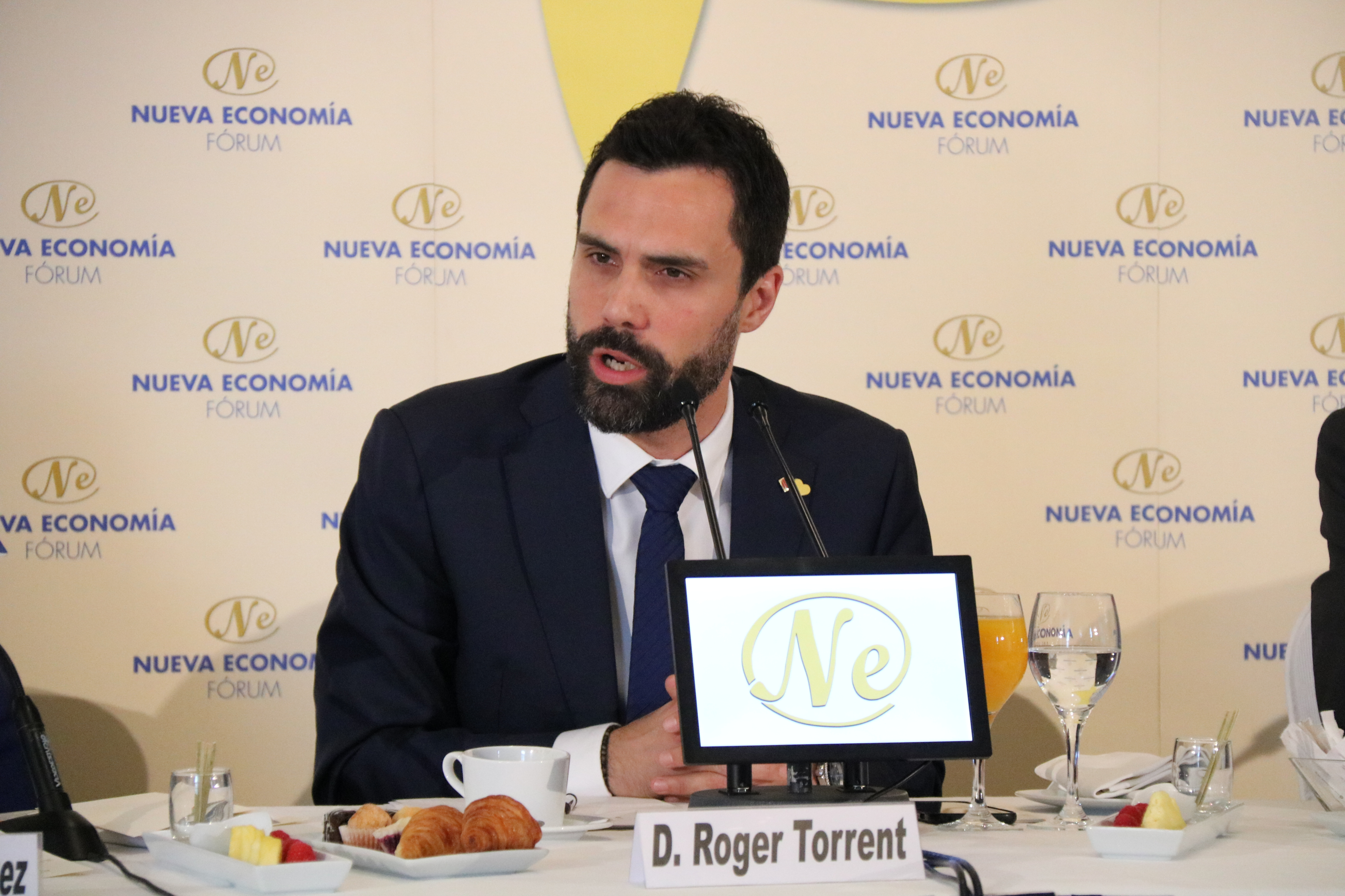 Catalan Parliament president Roger Torrent on July 4, 2019 (Roger Pi de Cabanyes/ACN)